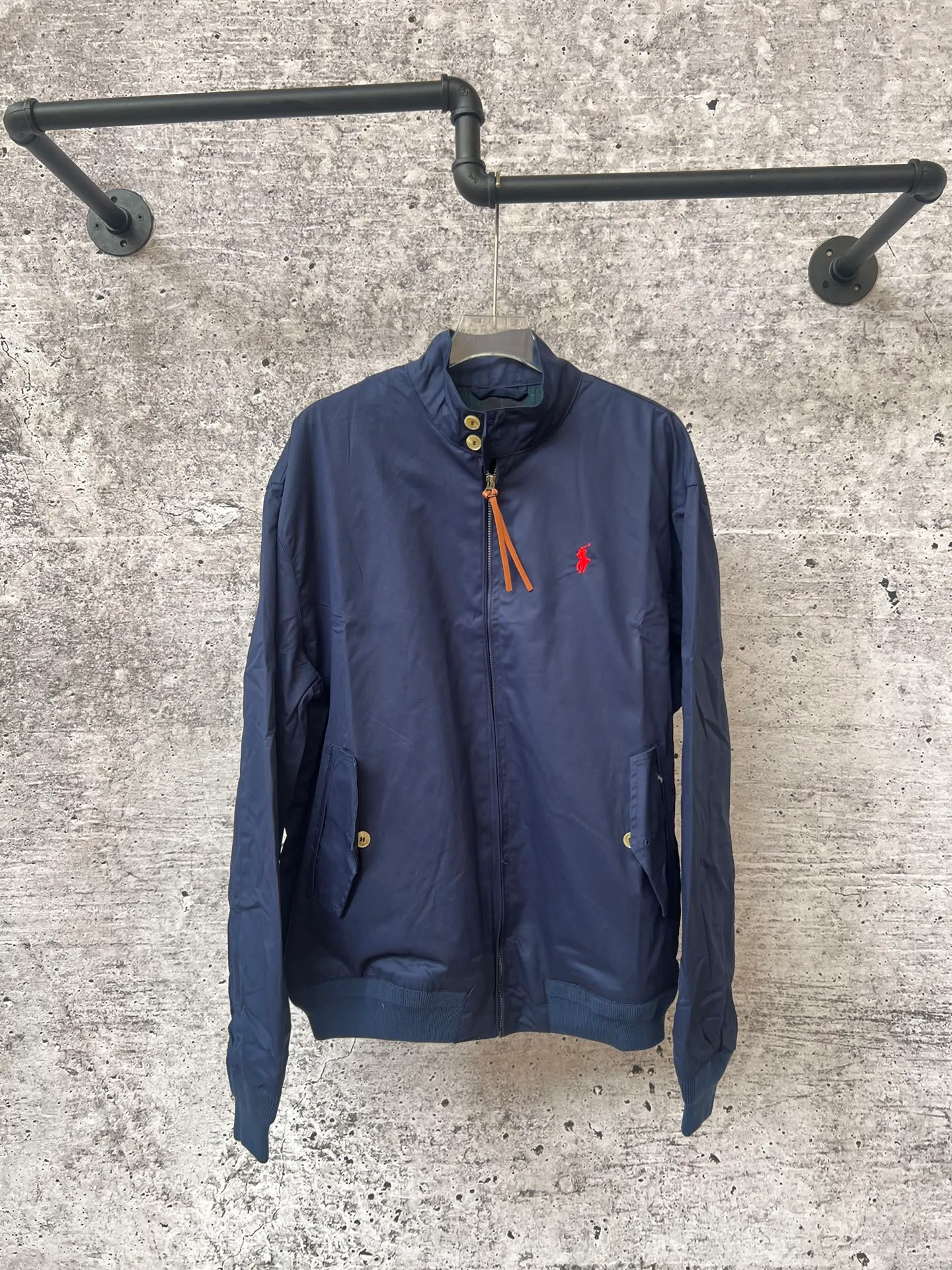 P390 Ralph Lauren Harrington jacket for men and women, lining with plaid fabric, classic fit, needless to say, 100% cotton woven fabric, perfectly restored workmanship details, imported pony embroidery on the chest, classic style that will never go out of style